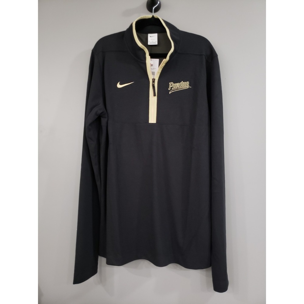 NEW BIG TALL LARGE PURDUE UNIVERSITY Shirt NCAA Basketball Quarter Zip Pullover